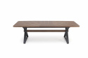 Eettafel \'Baron\' 200-350cm - Natuur/zwart