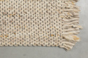 Wollen kleed \'Frills\' 170x240cm - Beige