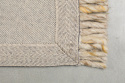 Wollen kleed \'Frills\' 170x240cm - Beige