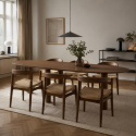 Eettafel \'Uovo\' 220x115cm - Walnoot