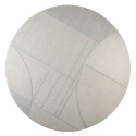Vloerkleed \'Bliss\' Rond 240cm - Grijs/Blauw
