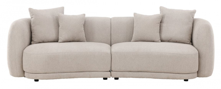 Bank \'Thira\' - Beige in de groep Meubels / Banken / 3-zits banken bij Reforma (61233-112)