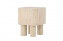 Bijzettafel \'Tusa\' 40x40cm - Beige