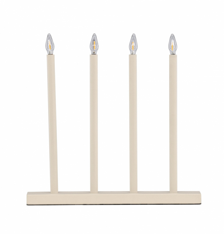 Adventskandelaar \'Åre\' - Beige in de groep Verlichting / Lampen / Kerstverlichting bij Reforma (61836-102)