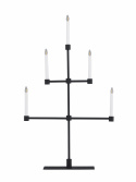 Adventskandelaar \'Falsterbo\' - Zwart