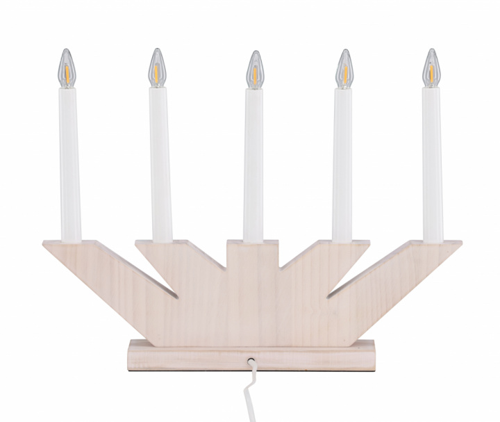 Adventskandelaar \'Katrineholm\' - Wit in de groep Verlichting / Lampen / Kerstverlichting bij Reforma (61840-130)