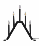 Adventskandelaar \'Norrlund\' - Zwart