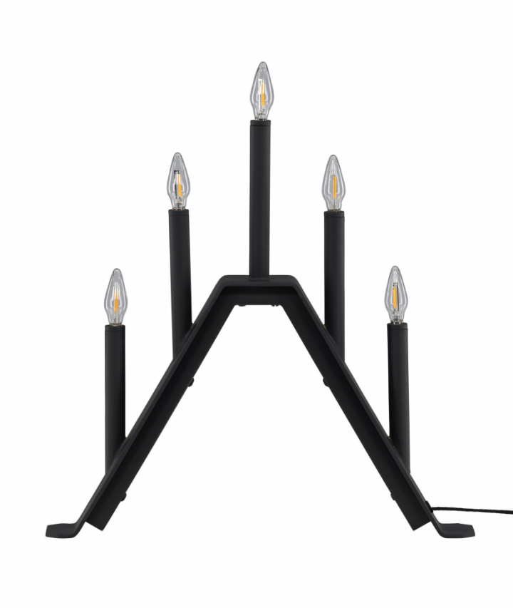 Adventskandelaar \'Norrlund\' - Zwart in de groep Verlichting / Lampen / Kerstverlichting bij Reforma (61844-100)