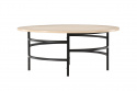 Salontafel \'Copenhagen\' 100x43cm - Witgepigmenteerd/Zwart