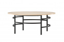 Salontafel \'Copenhagen\' 100x43cm - Witgepigmenteerd/Zwart