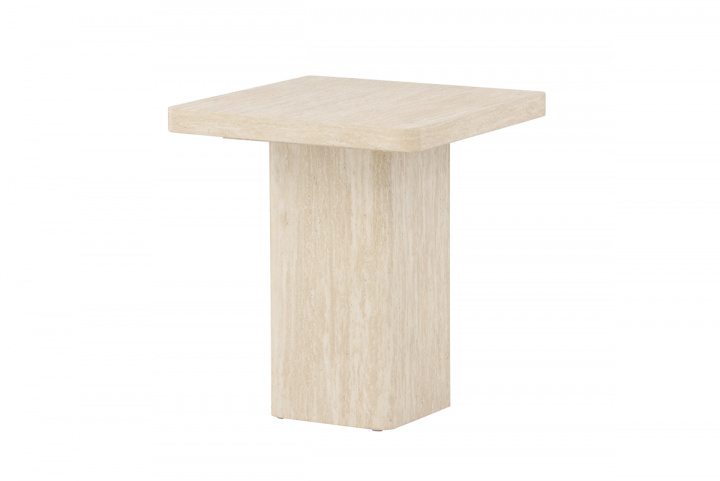 Salontafel \'Qvart\' 50x50cm - Beige in de groep Meubels / Tafels / Salontafels bij Reforma (62061-999)