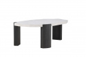 Salontafel \'Kres\' 125x71cm - Beige/Zwart