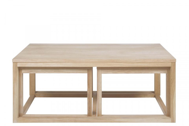 Salontafel \'Makarska\' 3 delen - Natuurlijk in de groep Meubels / Tafels / Salontafels bij Reforma (62865)