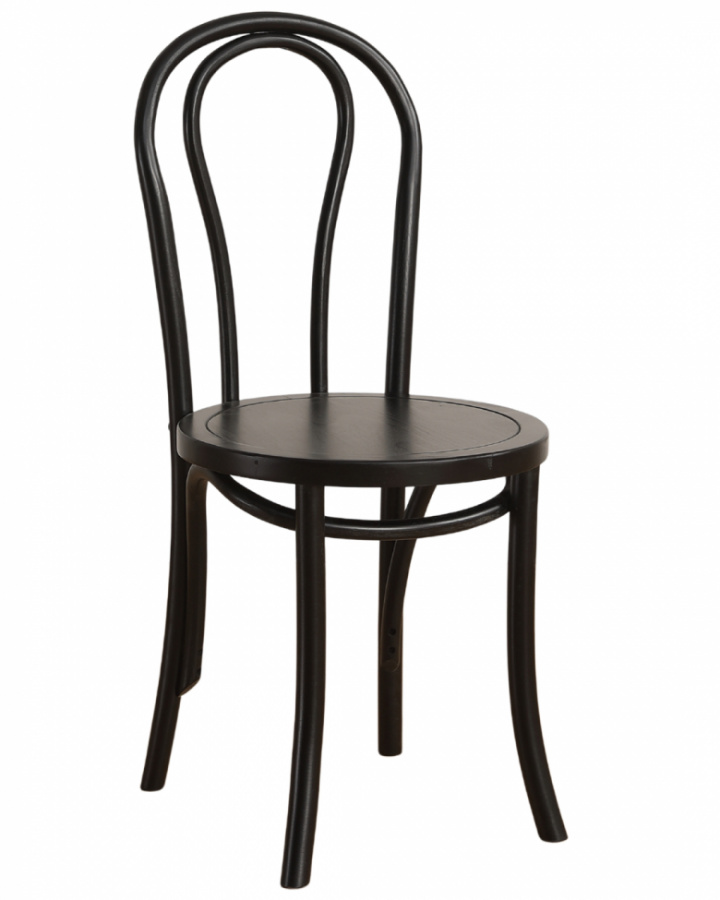 Stoel \'Bistro\' - Hout/Zwart in de groep Meubels / Zitmeubels / Stoelen bij Reforma (64015-black)