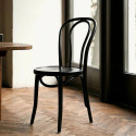 Stoel \'Bistro\' - Hout/Zwart
