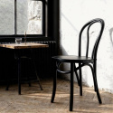 Stoel \'Bistro\' - Hout/Zwart