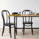 Stoel \'Bistro\' - Hout/Zwart
