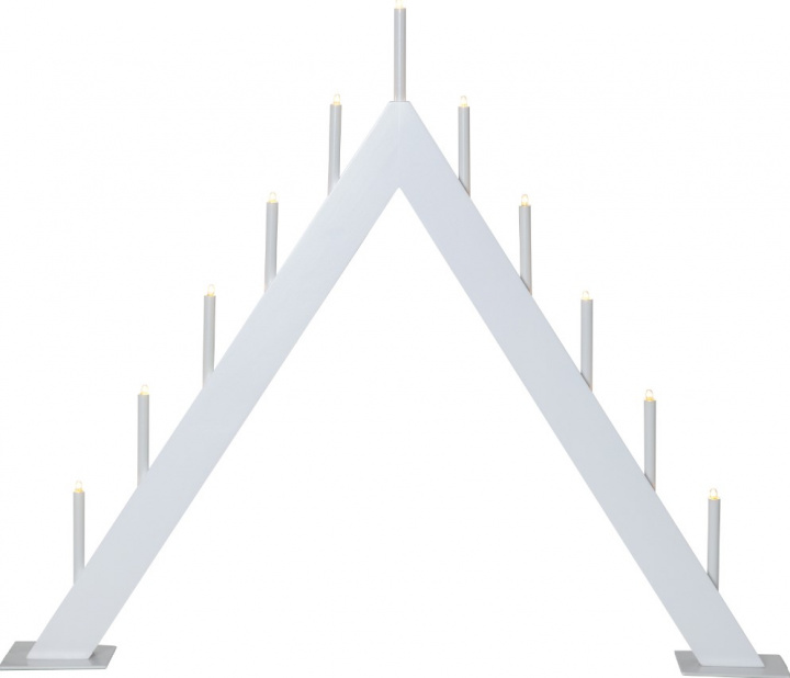 Adventskandelaar \'Buzz\' 50cm - Wit in de groep Verlichting / Lampen / Kerstverlichting bij Reforma (644-47)