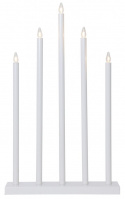 Adventskandelaar \'Holy\' 5 Lampen - Wit