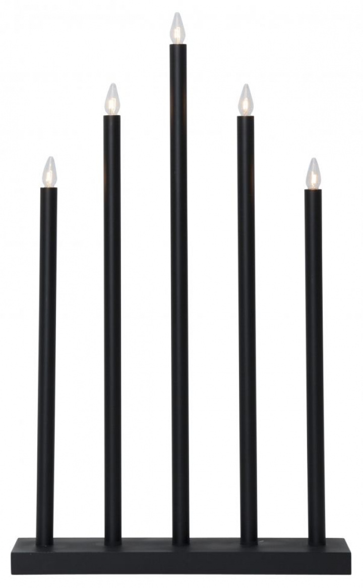 Adventskandelaar \'Holy\' 5 Lampen - Zwart in de groep Verlichting / Lampen / Kerstverlichting bij Reforma (644-66)