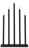 Adventskandelaar \'Holy\' 5 Lampen - Zwart