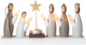 Adventskandelaar \'Krubba\' - Wit