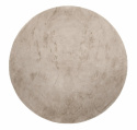 Ronde tapijt \'Aranga Super Soft Fur\' 200cm - Bruin