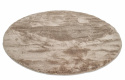 Ronde tapijt \'Aranga Super Soft Fur\' 240cm - Bruin