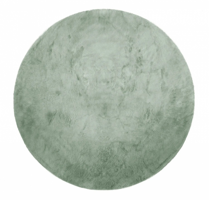 Ronde tapijt \'Aranga Super Soft Fur\' 80cm - Groen in de groep Inrichting / Vloerkleden / Ruggen bij Reforma (6902440782437)