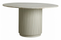 Eettafel \'Erie\' Rond 140cm - Wit Marmer