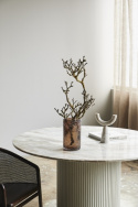 Eettafel \'Erie\' Rond 140cm - Wit Marmer