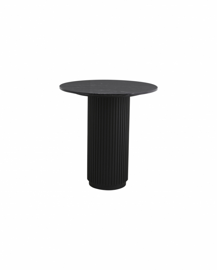 Cafétafel \'Erie\' - Zwart/Marmel in de groep Meubels / Tafels / Bijzettafels bij Reforma (6941)
