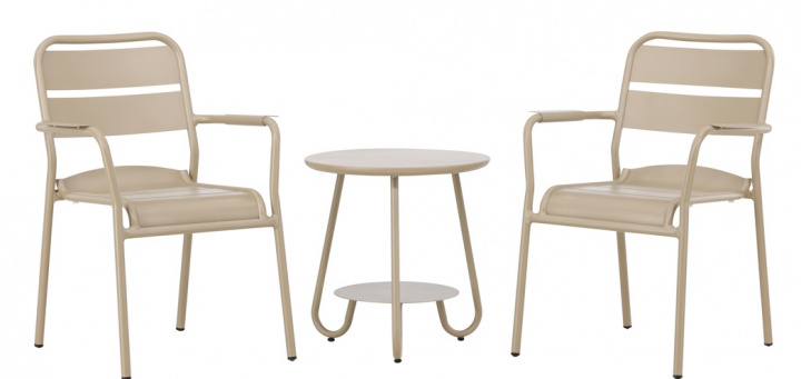 Caféset \'Herrljunga\' - Beige in de groep Meubels / Tuinmeubelen / Buiten groepen bij Reforma (6944-102)