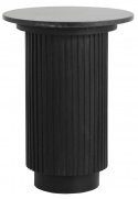 Bijzettafel \'Erie\' Rond 40cm - Zwart Marmer