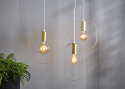 Hangende decoratie \'Form\' - Goud/Wit