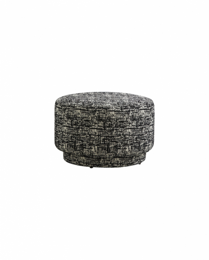 Zitpoef \'Bomu\' - Zwart/Wit in de groep Meubels / Zitmeubels / Houten krukken bij Reforma (7100)