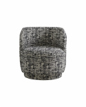 Fauteuil \'Bomu\' - Zwart/Wit