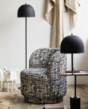 Fauteuil \'Bomu\' - Zwart/Wit