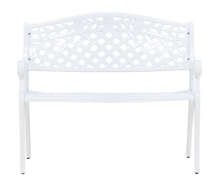 Bank \'Pontavedra\' - Wit in de groep Meubels / Tuinmeubelen / Buitenbanken bij Reforma (7172-101)