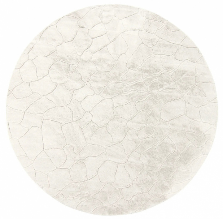 Rond tapijt \'Cora\' 120cm - Wit in de groep Inrichting / Vloerkleden / Geweven Vloerkleden bij Reforma (7350118817124)