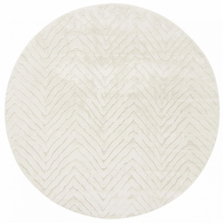 Rond tapijt \'Wren\' 80cm - Wit in de groep Inrichting / Vloerkleden / Geweven Vloerkleden bij Reforma (7350118817141)