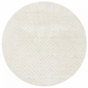 Rond tapijt \'Wren\' 120cm - Wit