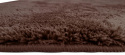Vloerkleed \'Aranga Super Soft\' 140x200cm - Donkerbruin