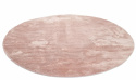 Ronde tapijt \'Aranga Super Soft Fur\' 80cm - Roze