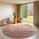 Ronde tapijt \'Aranga Super Soft Fur\' 120cm - Roze
