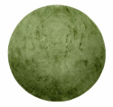 Ronde tapijt \'Aranga Super Soft\' 120cm - Olijf