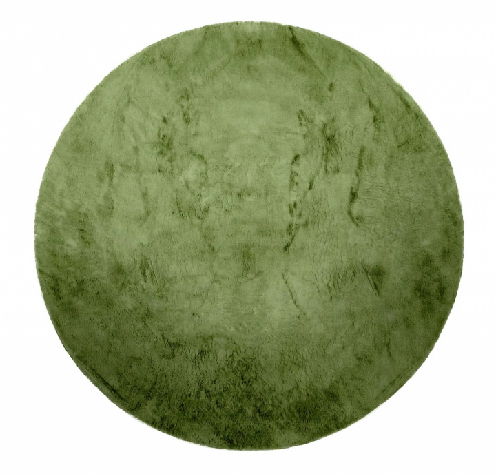 Ronde tapijt \'Aranga Super Soft\' 240cm - Olijf in de groep Inrichting / Vloerkleden / Ruggen bij Reforma (7350118817292)