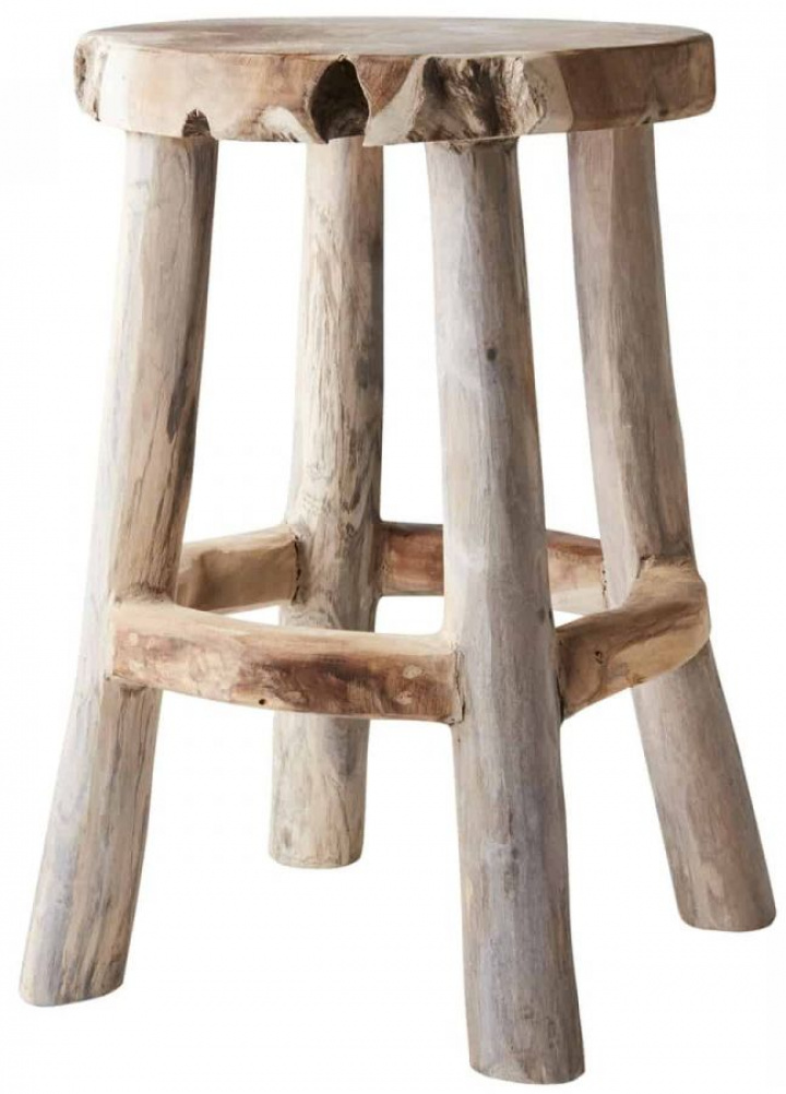 Ronde kruk \'Arvid\' 38cm - Natuurlijk in de groep Meubels / Zitmeubels / Houten krukken bij Reforma (737-196-00)