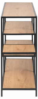 Boekenkast \'Seaford\' 114x78cm - Natuurlijk/Zwart