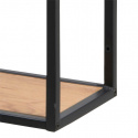 Wandplank \'Hydra\' 75cm  - Zwart/Natuurlijk